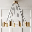 Loft Industry Modern - Brass Bank Chandelier